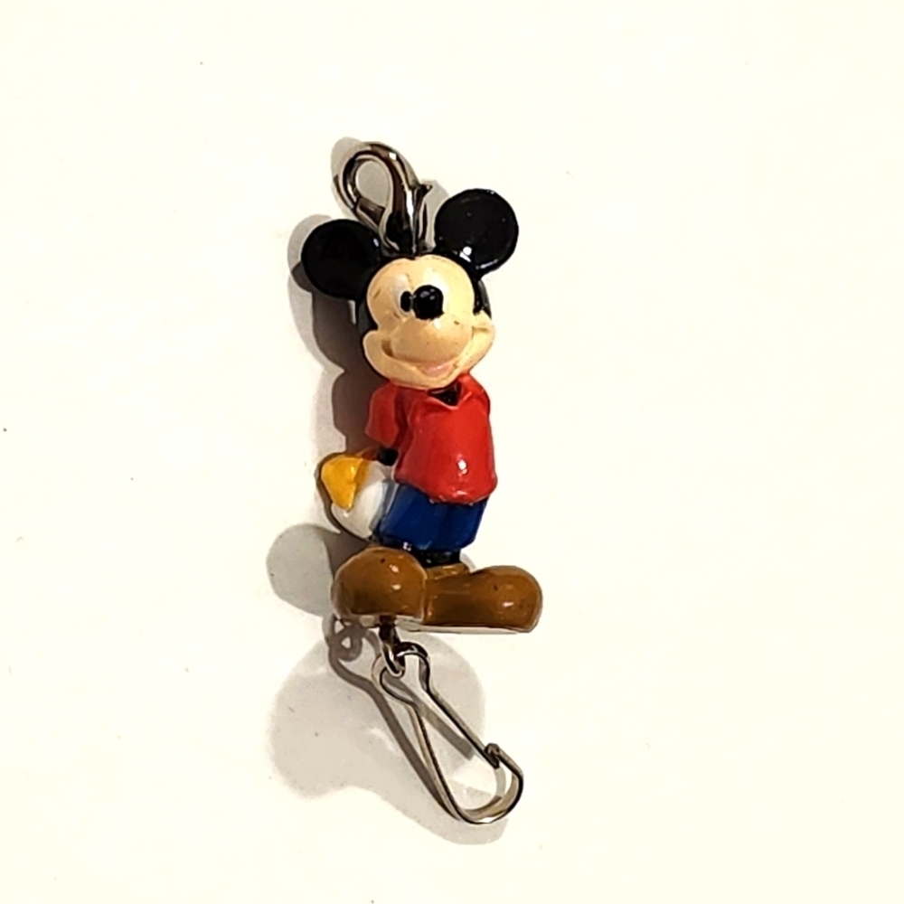 *4 for $20* Mickey Mouse with Cheese Charm Clip - Purse Pal Pet - Keyring
